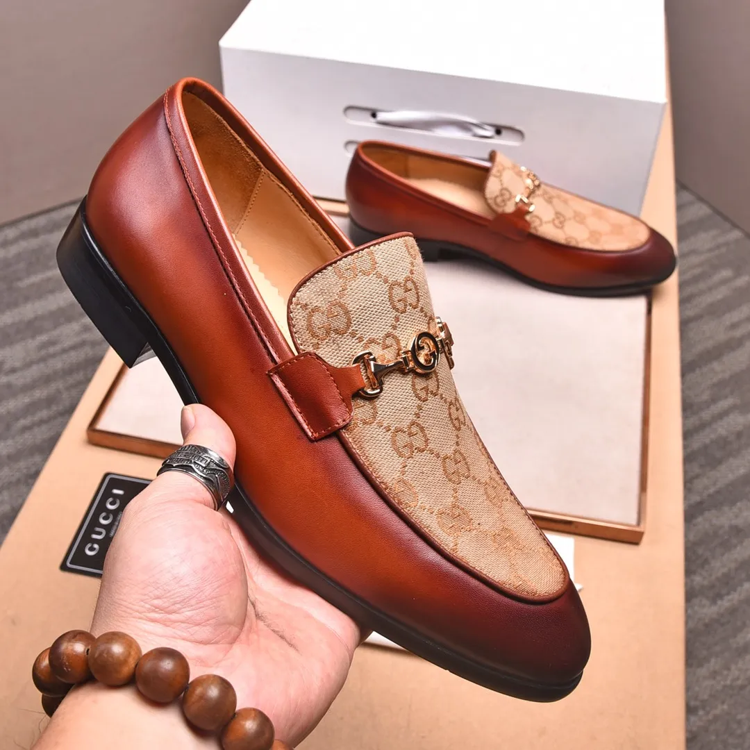 Men's shoes💰540📛📛Original (water-dyed cowhide) Gucci GUCCI official website formal shoes🌀 Italian🇮🇹imported cowhide➕top imported water-dyed cowhide lining💋Finely handmade original bottom, the real thing looks better when photographed in person Standard size 38-44